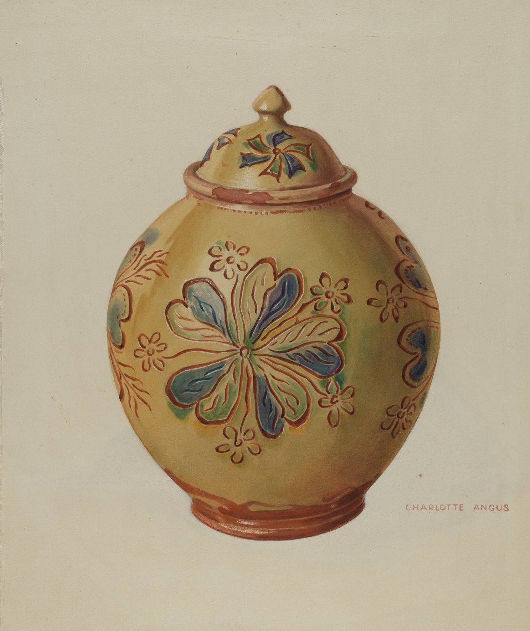 Pot met deksel door Charlotte Angus