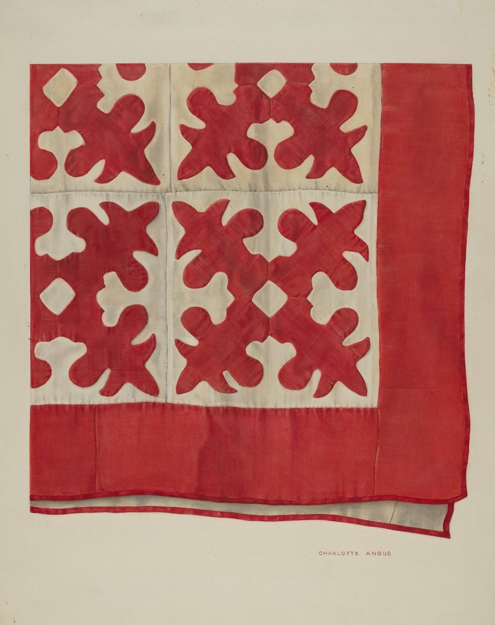 Eikenbladpatroon Quilt door Charlotte Angus