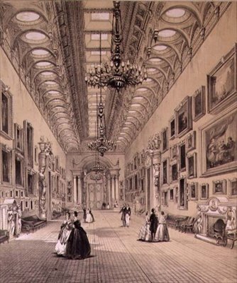 De Schilderijgalerij in Buckingham Palace, c.1880 door Charlotte Campbell