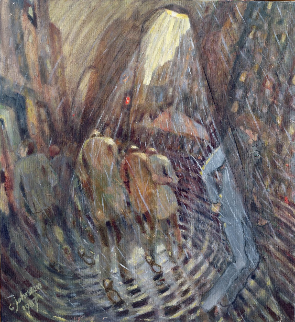 Hagel op Sixth Avenue, New York City door Charlotte Johnson Wahl
