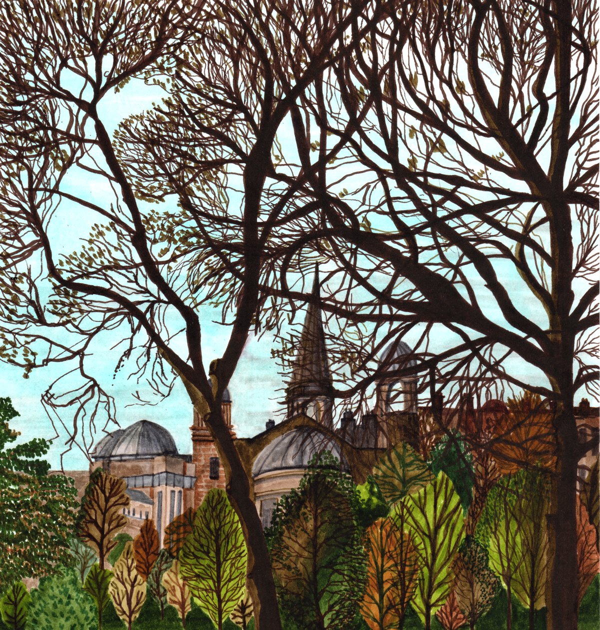Edinburgh in de lente, 2020 door Charlotte Orr
