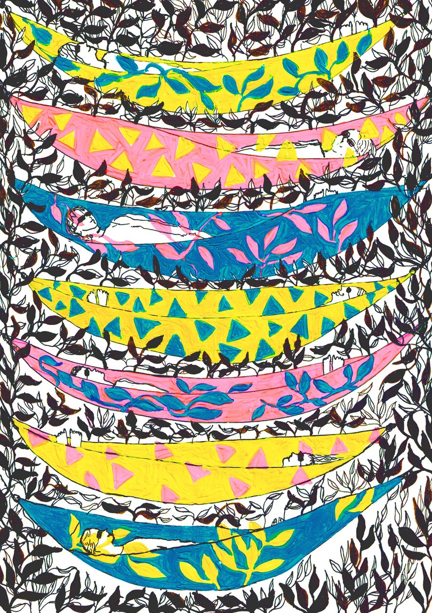 Hangende Hangmatten, 2015 door Charlotte Orr