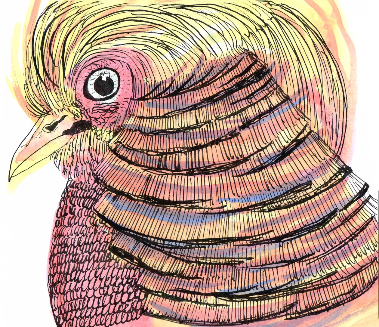Tropische vogel, 2018 door Charlotte Orr