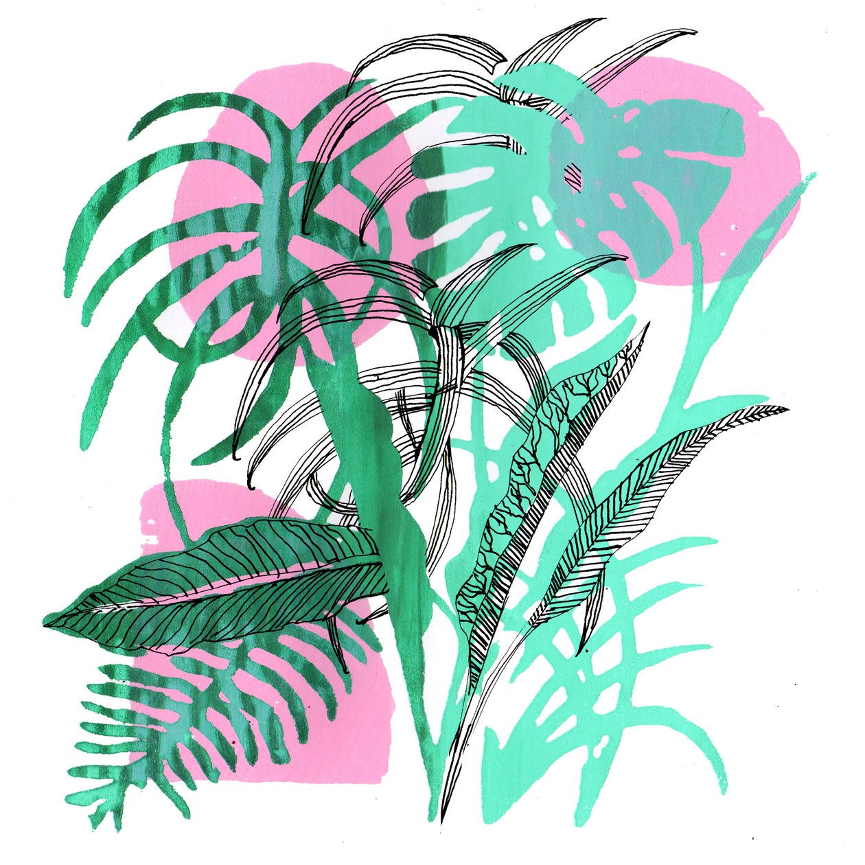 Tropische planten, 2018 door Charlotte Orr