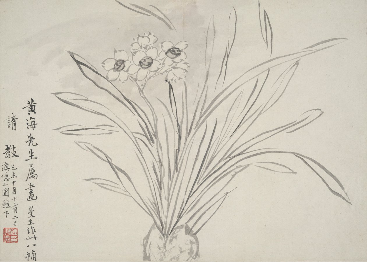 Album van bloemen door Chen Hongshou