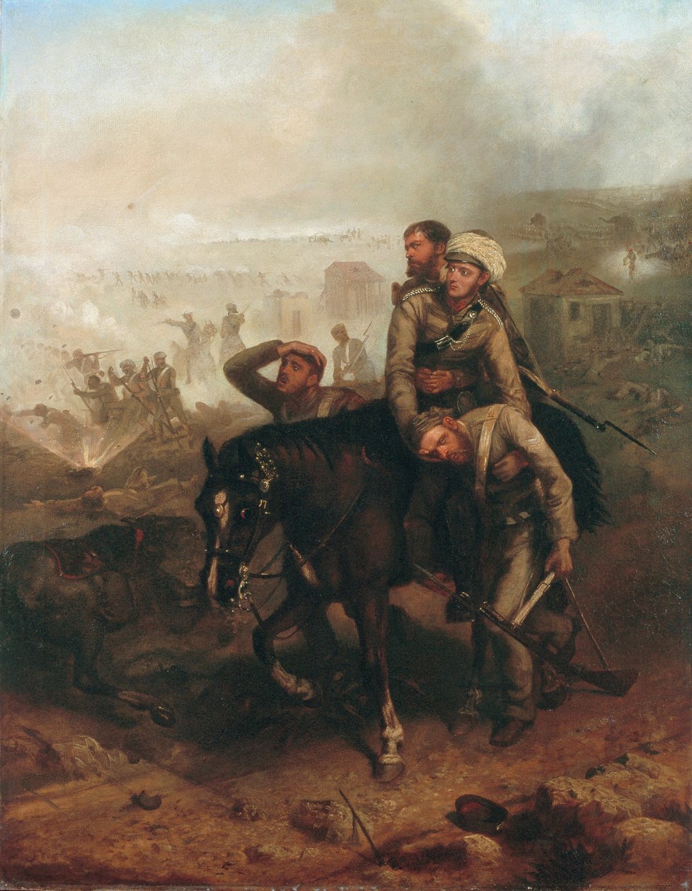 Luitenant William George Cubitt die het Victoria Cross verdient in Lucknow tijdens de Indiase opstand op 30 juni 1857, c.1860 door Chevalier Louis William Desanges