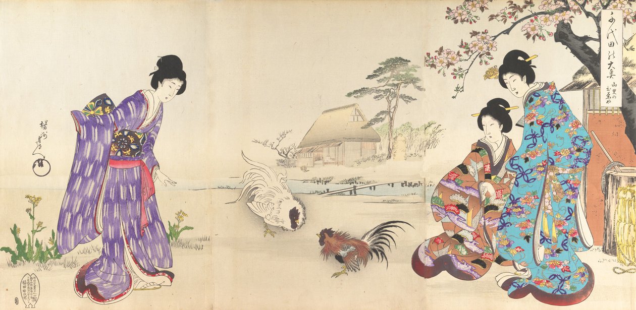 Chiyoda Kasteel Album van Vrouwen door Chikanobu Yoshu
