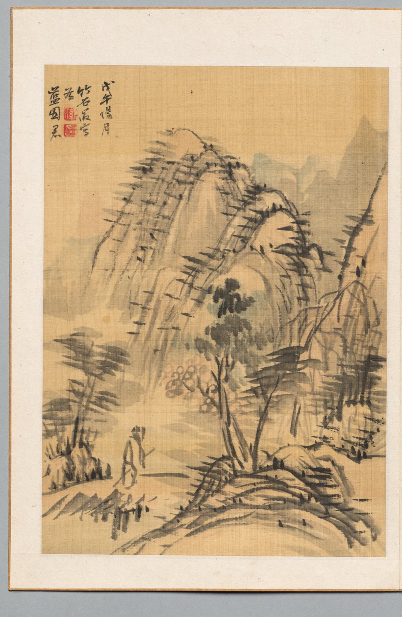 Landschap, 1798 door Chikuseki Nagamachi