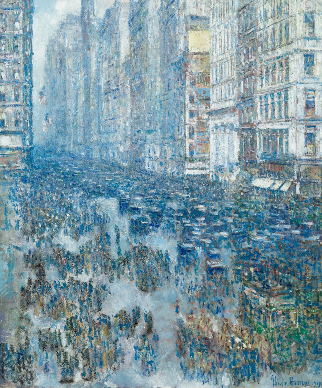 Fifth Avenue door Childe Frederick Hassam