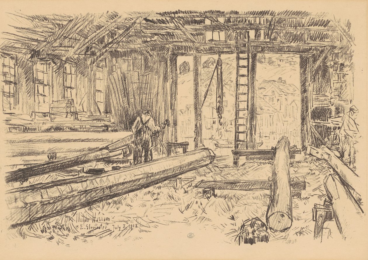 De Sparwinkel, Gloucester door Childe Frederick Hassam