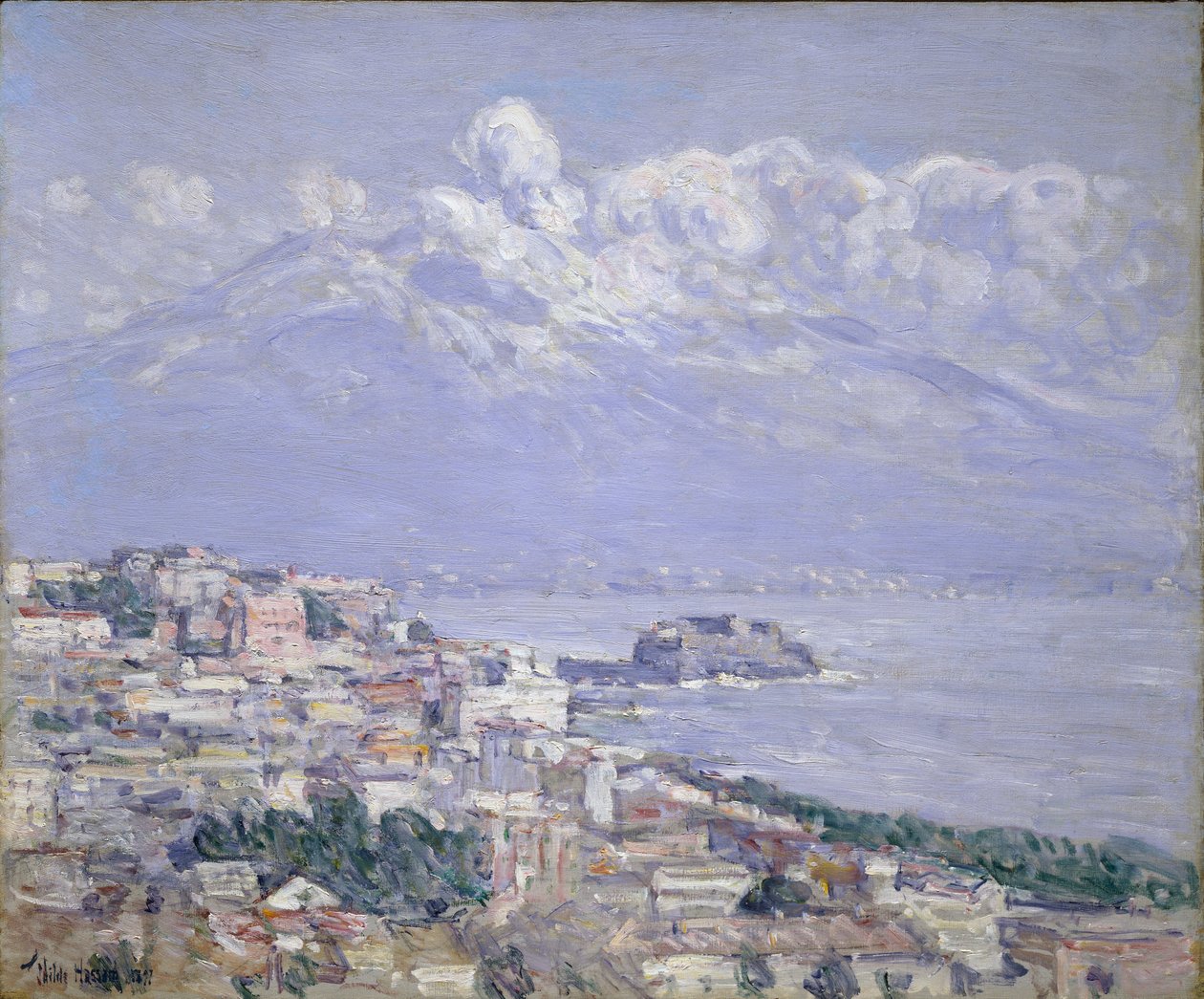 Vesuvius door Childe Frederick Hassam