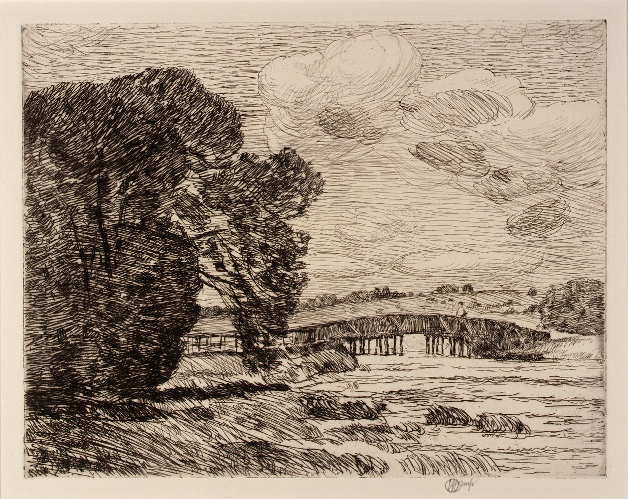 Brug bij Old Lyme door Childe Hassam