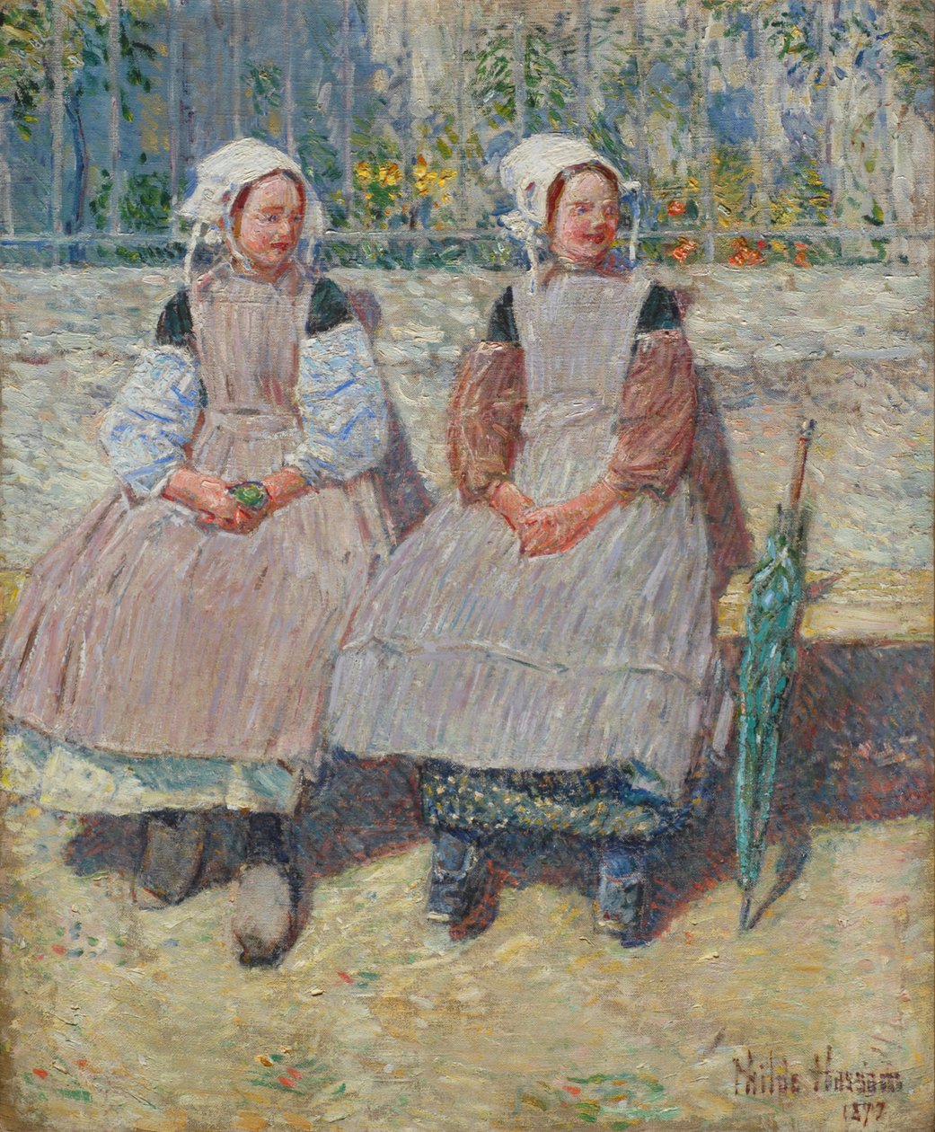 In het zonlicht door Childe Hassam