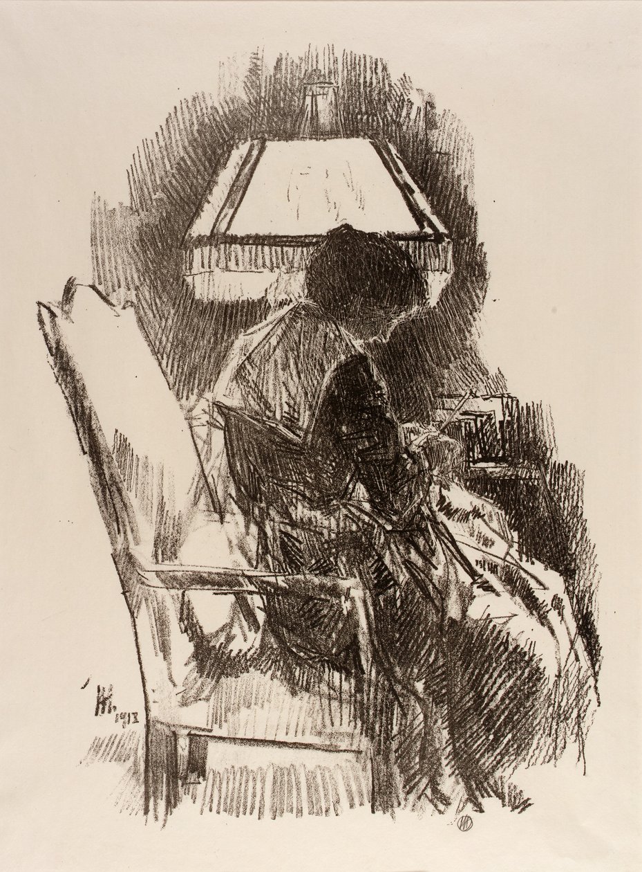 Mevrouw Hassam, Breien door Childe Hassam