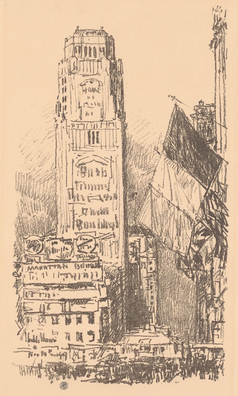 New York Boeket door Childe Hassam