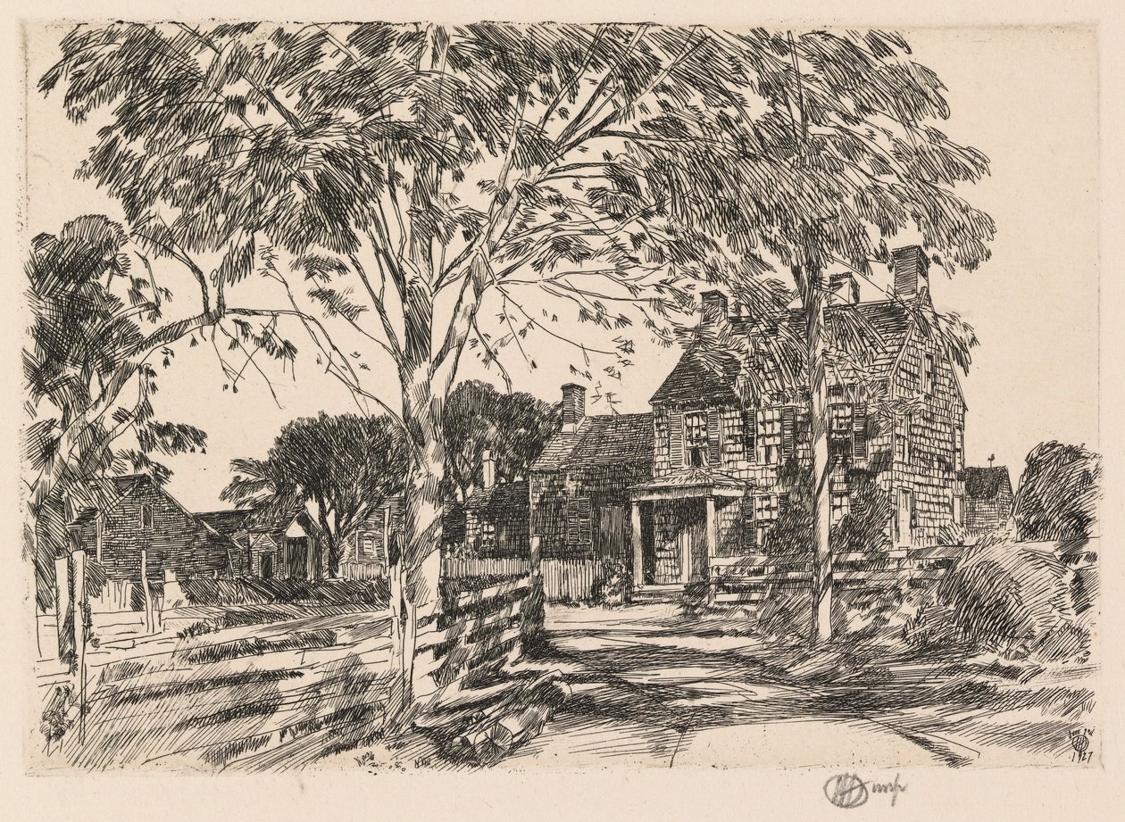 De geboorteplaats van Walt Whitman door Childe Hassam