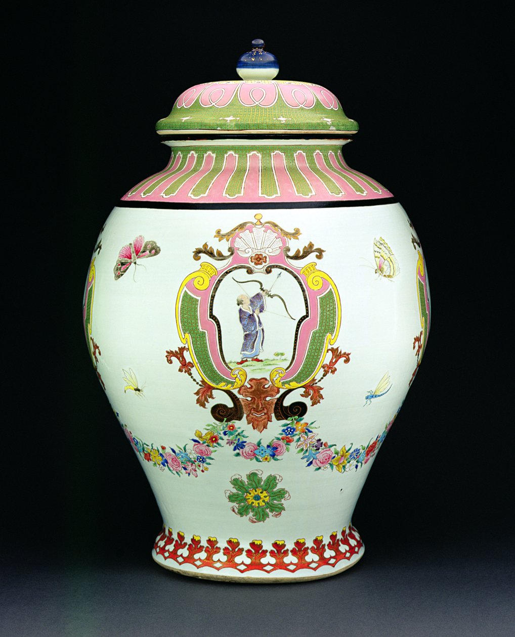 Cisterne beschilderd met een ontwerp van Cornelis Pronk (1691-1759) ca. 1730 door Chinese School
