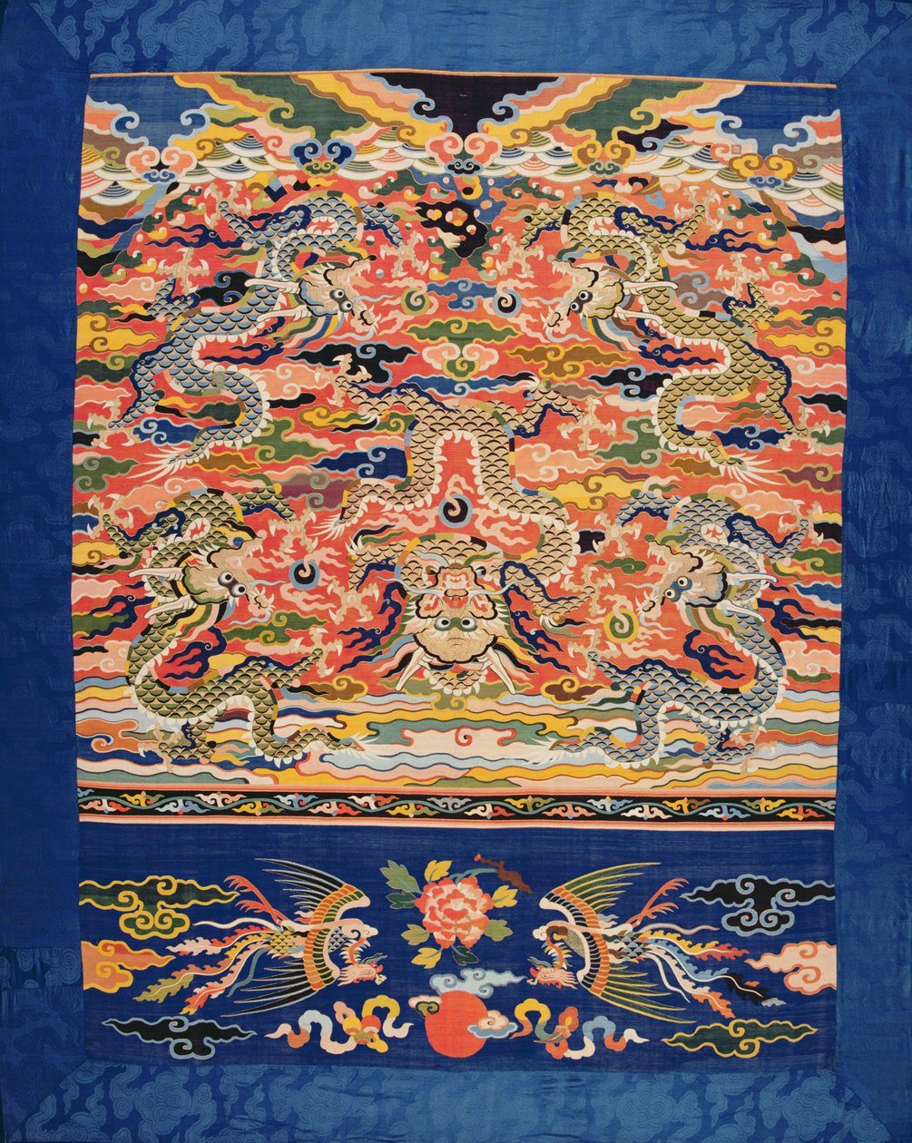 Vijf-draak Kossu, Wanli-periode, 1573-1619 door Chinese School