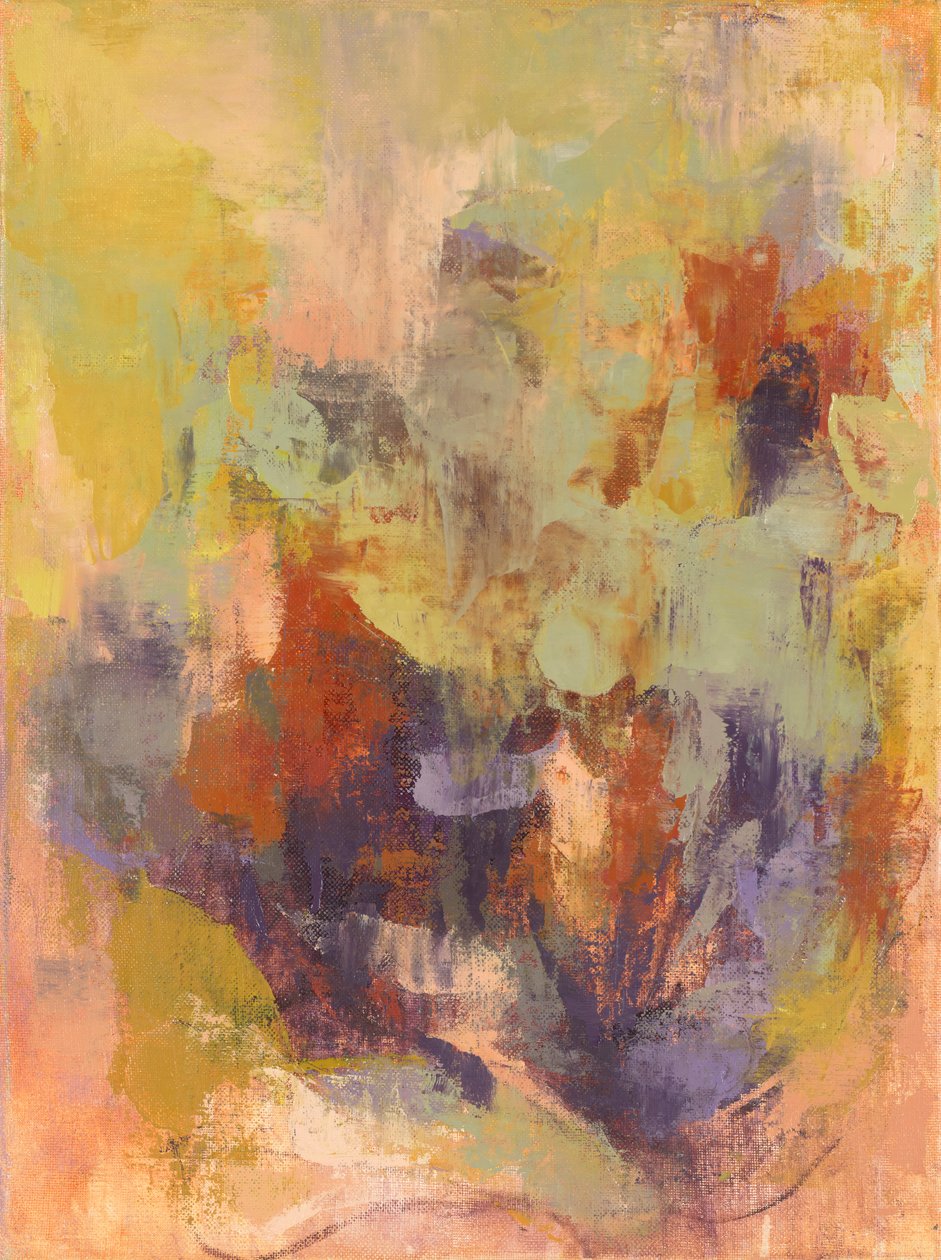 Abstracte compositie, Organische serie VI, 2023 (olieverf op linnen doek) door Ching Fun Tso