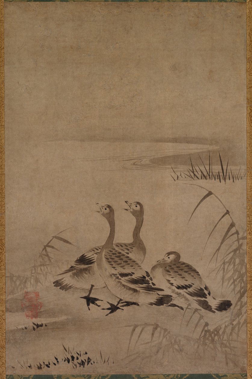 Wilde Ganzen door Chōkichi