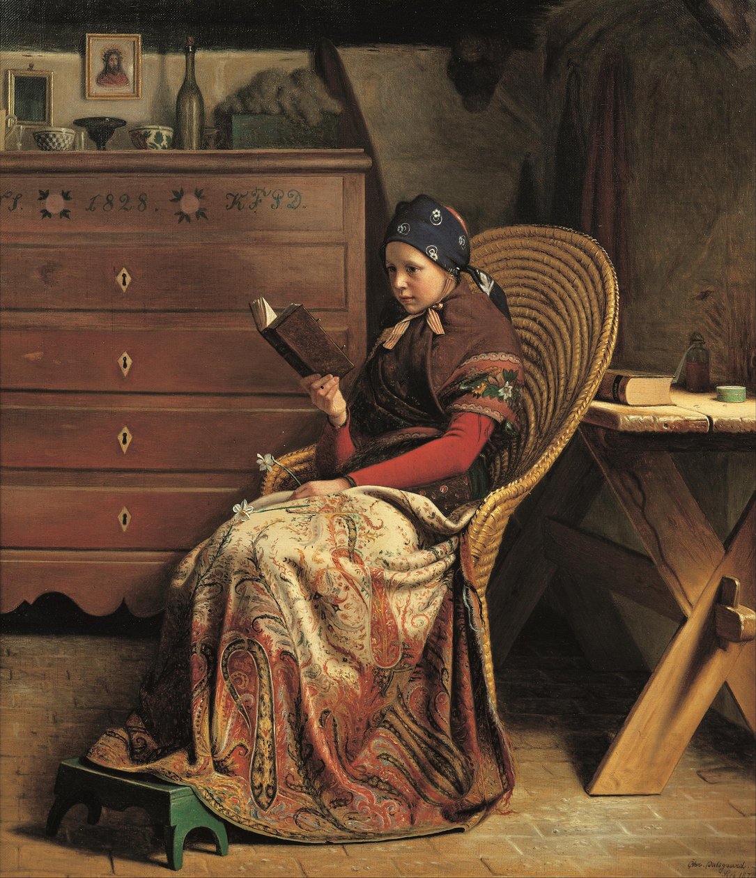 In een dennenbos. Studie door Christen Dalsgaard