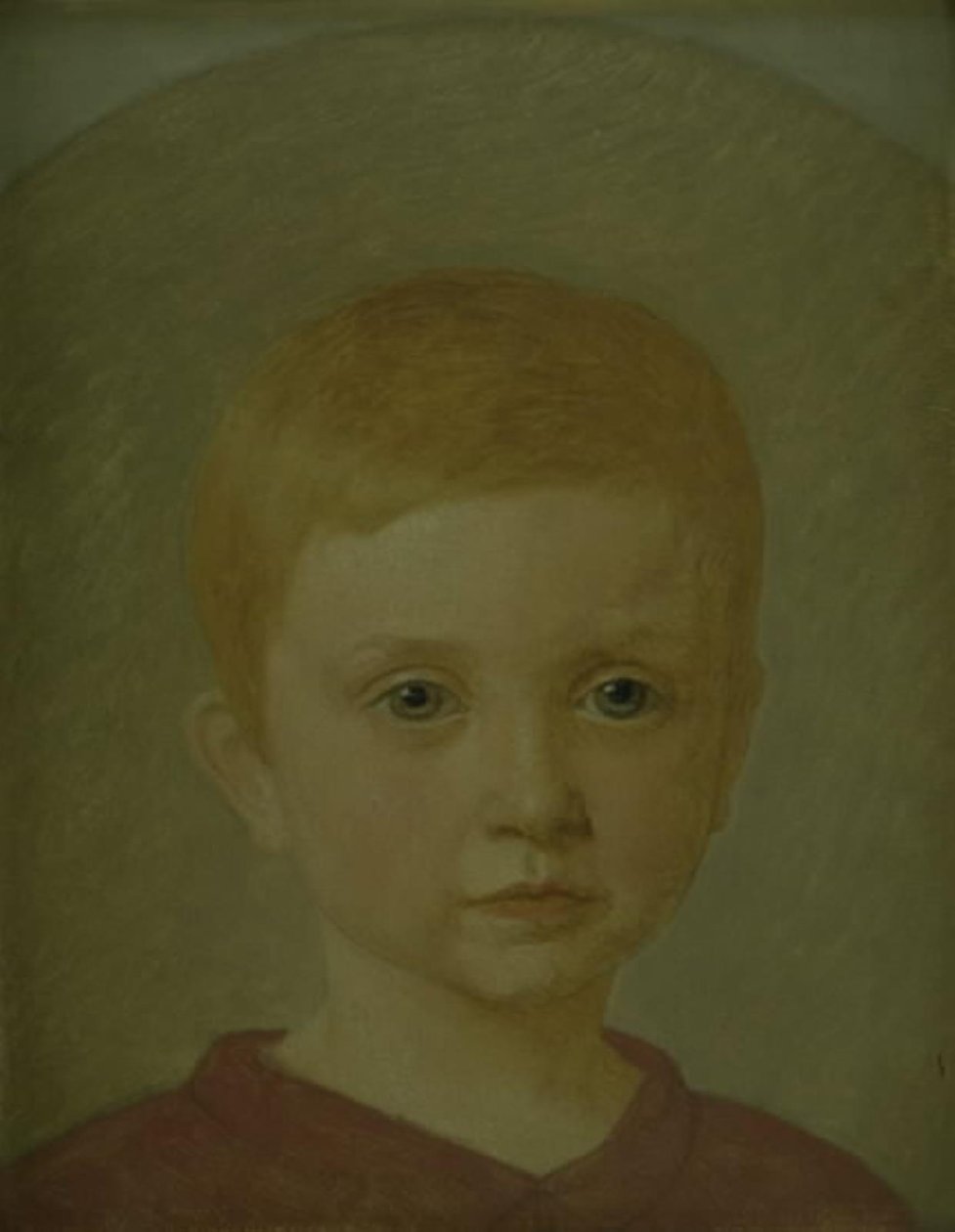 Portret van de zoon van de kunstenaar, Peter door Christen Købke