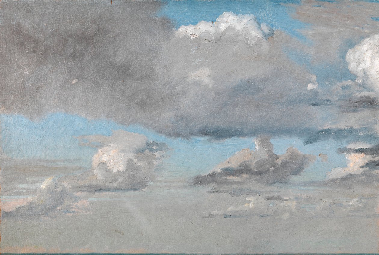 Studie van wolken door Christen Købke