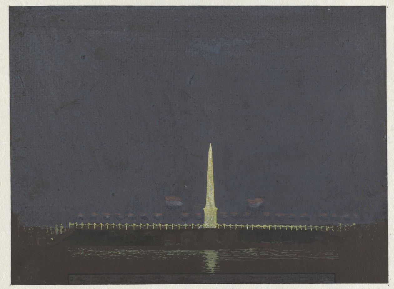 De illuminatie op den hooge sluis ter gelegenheid der geboorte van de jonge prins (dagboek, 2 mei) door Christiaan Andriessen