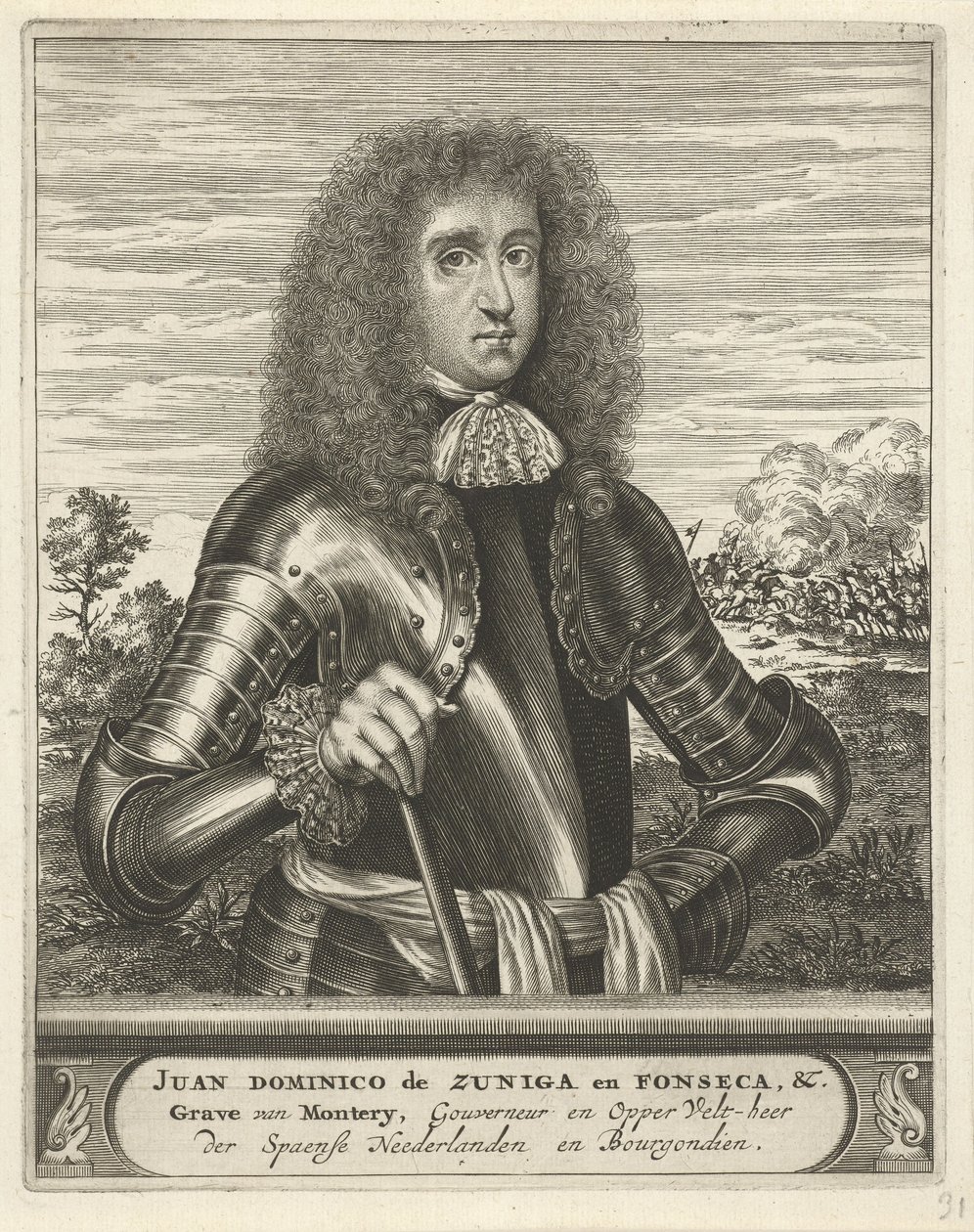 Christiaan Hagen - Portrait of Juan Domingo de Zuñiga y Fonseca door Christiaan Hagen