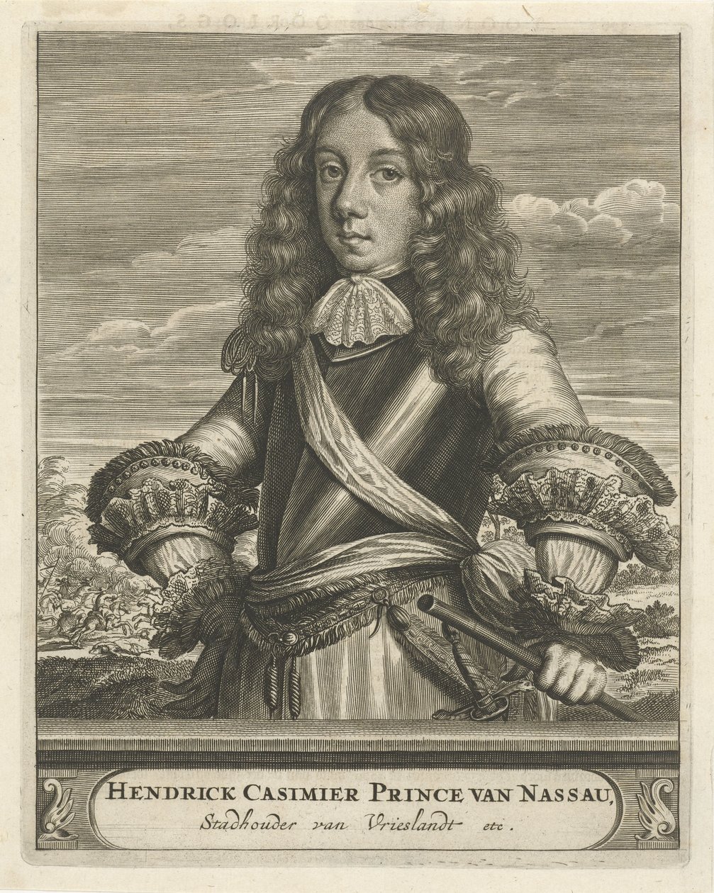 Portret van Hendrik Casimir, Prins van Nassau door Christiaan Hagen