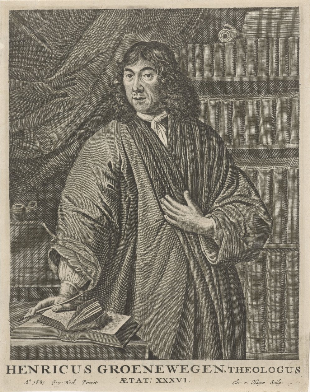 Portret van Henricus Groenewegen door Christiaan Hagen