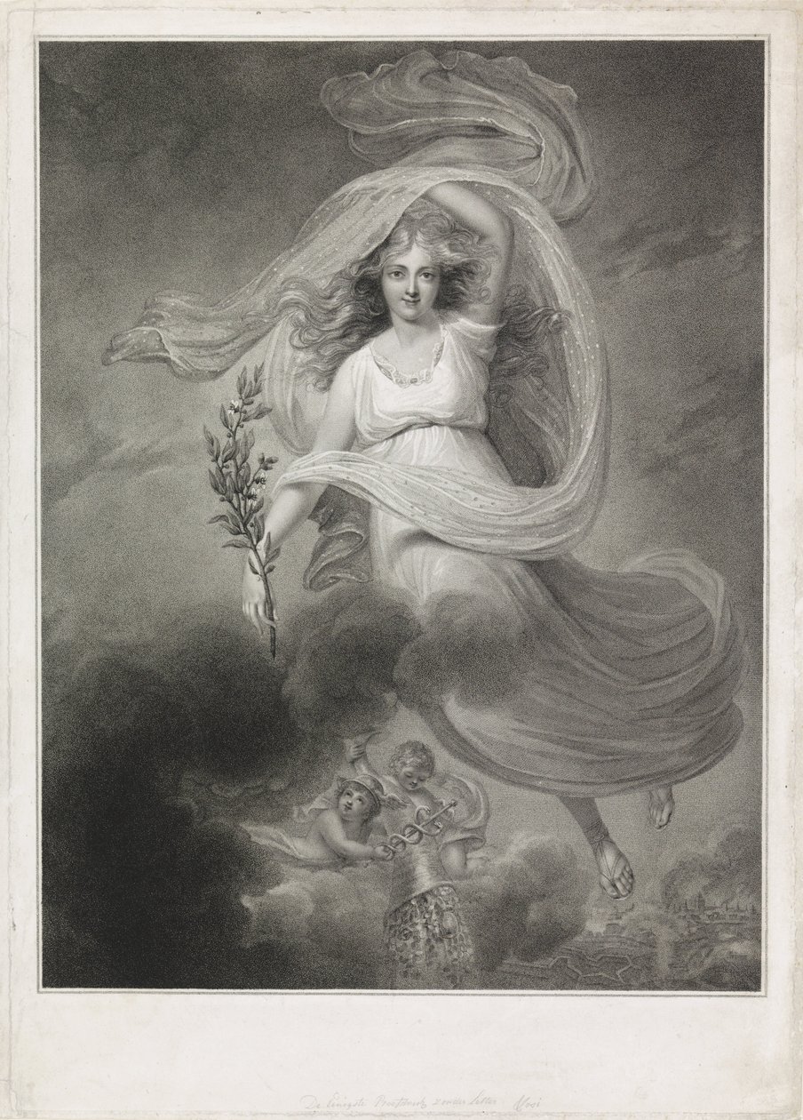 Allegorie op de Vrede van Amiens, 1802 door Christiaan Josi