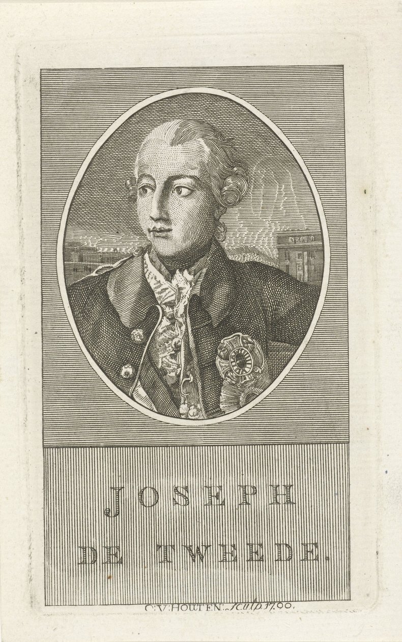 Portret van Jozef II, Duits keizer door Christiaan van Houten