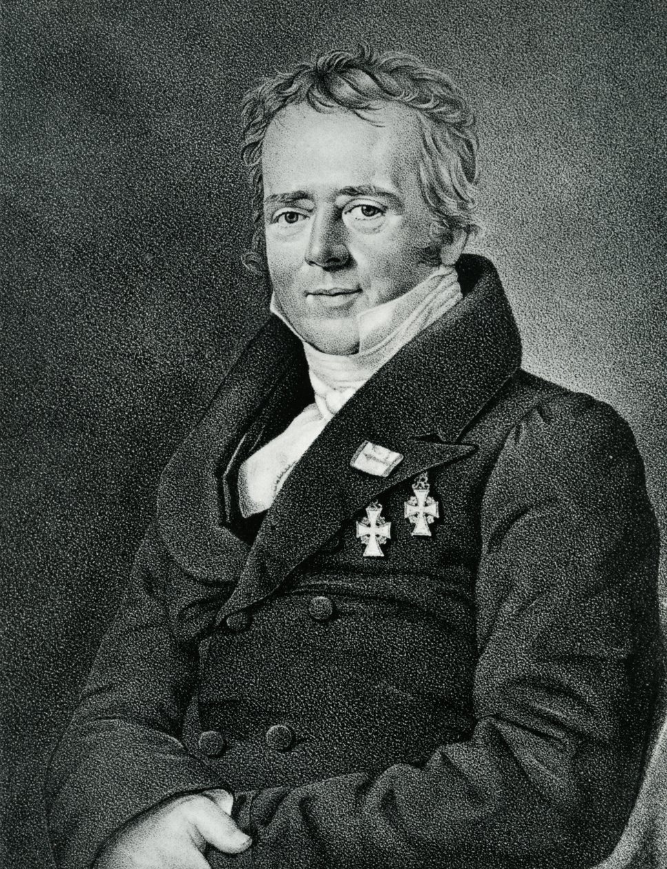 Hans Christian Orsted, gegraveerd door Kaufmann door Christian Albrecht Jensen