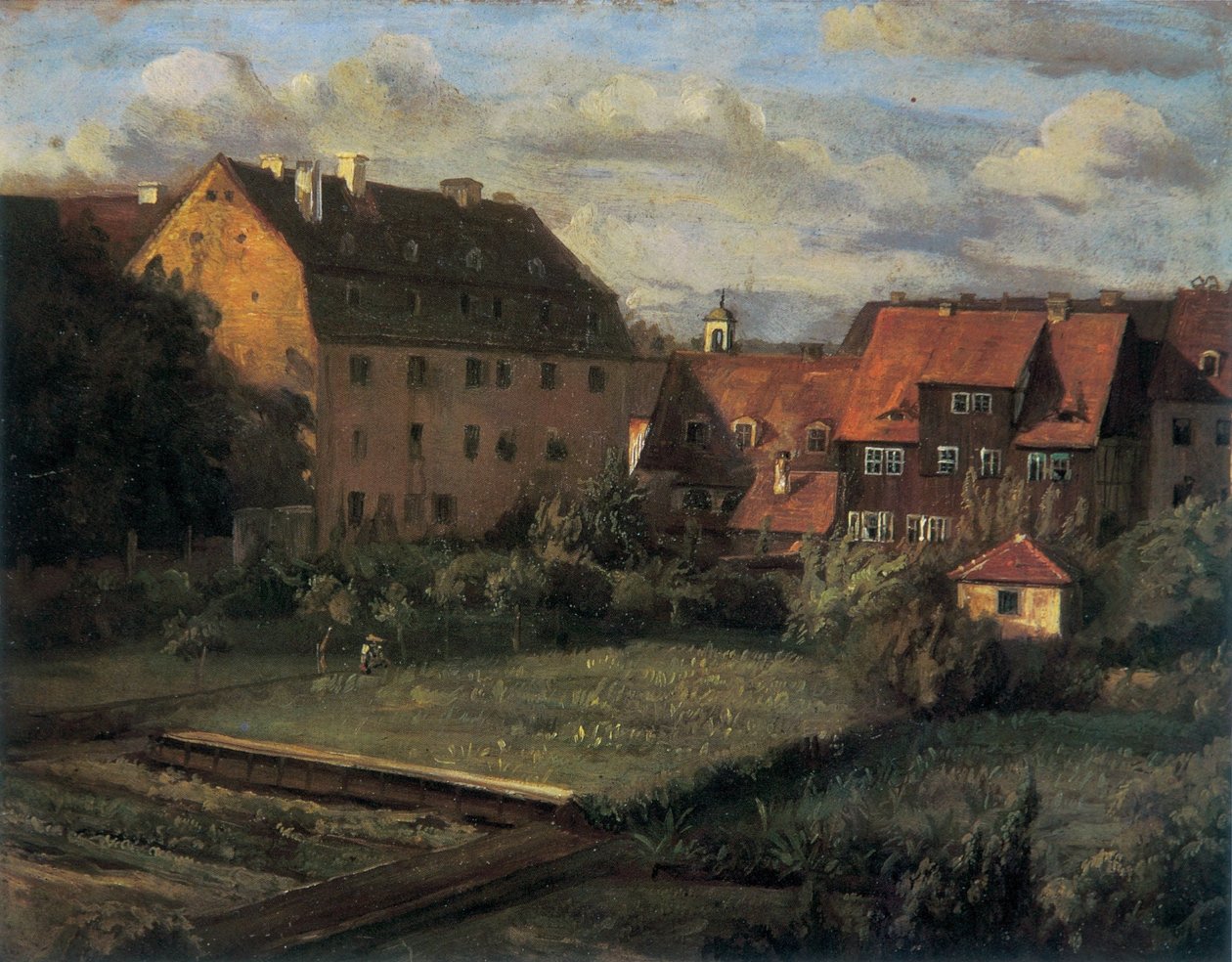 De rode huizen door Christian Friedrich Gille