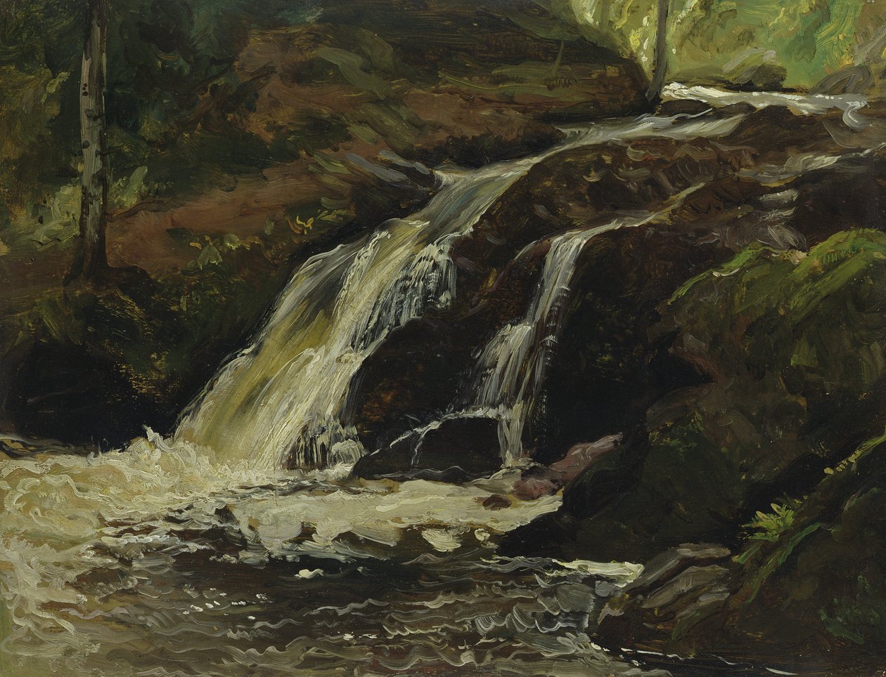 Waterval door Christian Friedrich Gille