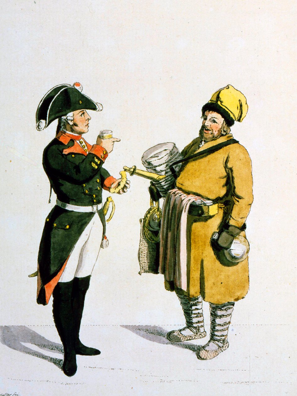 Sbiten-verkoper, 1799 door Christian Gottfried Heinrich Geissler