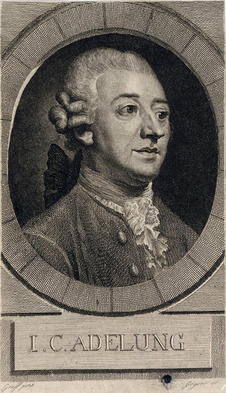 Johann Christoph Adelung 1732-1806 door Christian Gottlieb Geyser