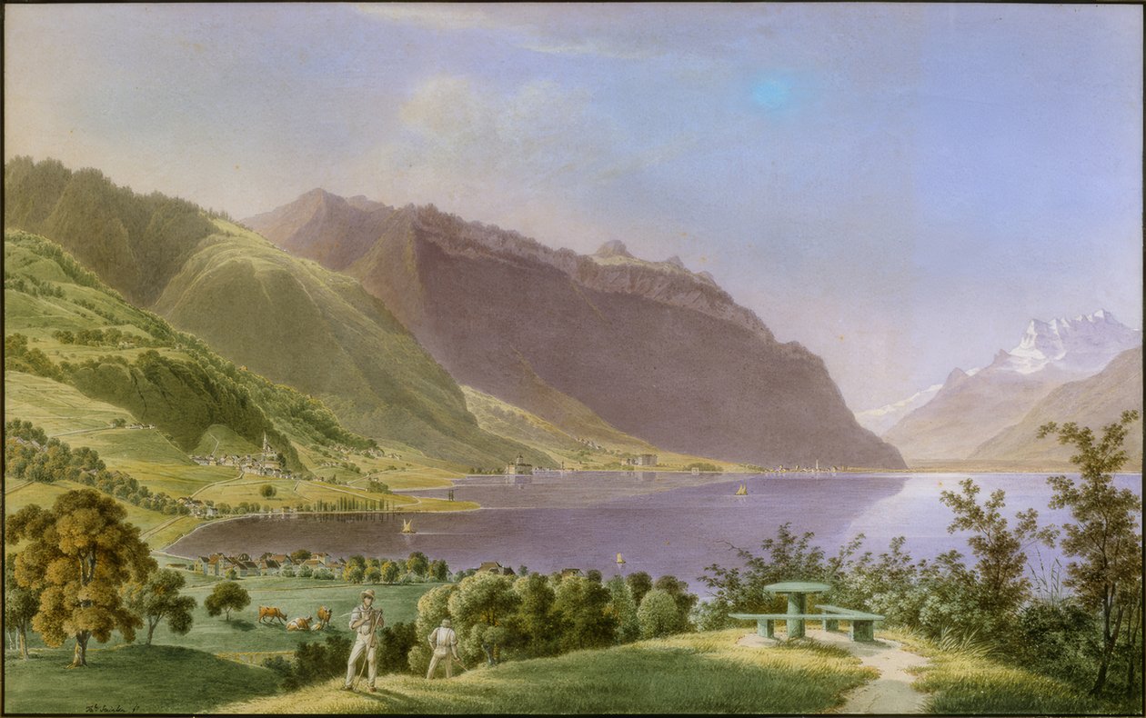 Ansicht von Montreux von Christian Gottlieb Théophile Steinlen
