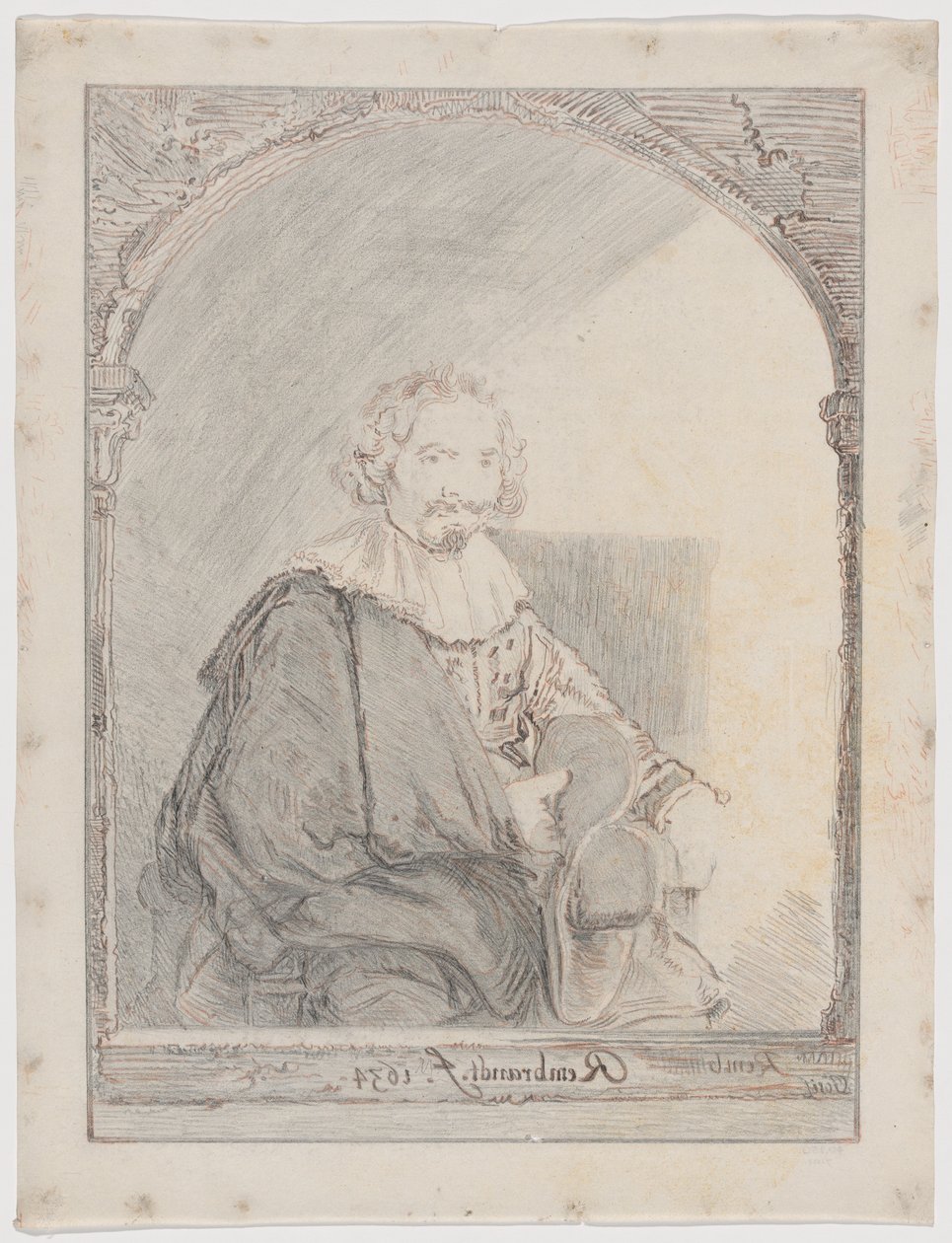 Studie voor Portret van een man in een leunstoel, uit Collection d