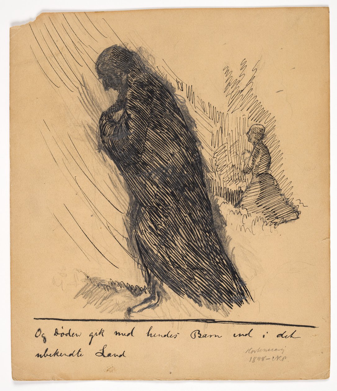 Illustratieschets voor Het Verhaal van een Moeder door Christian Kongstad Petersen