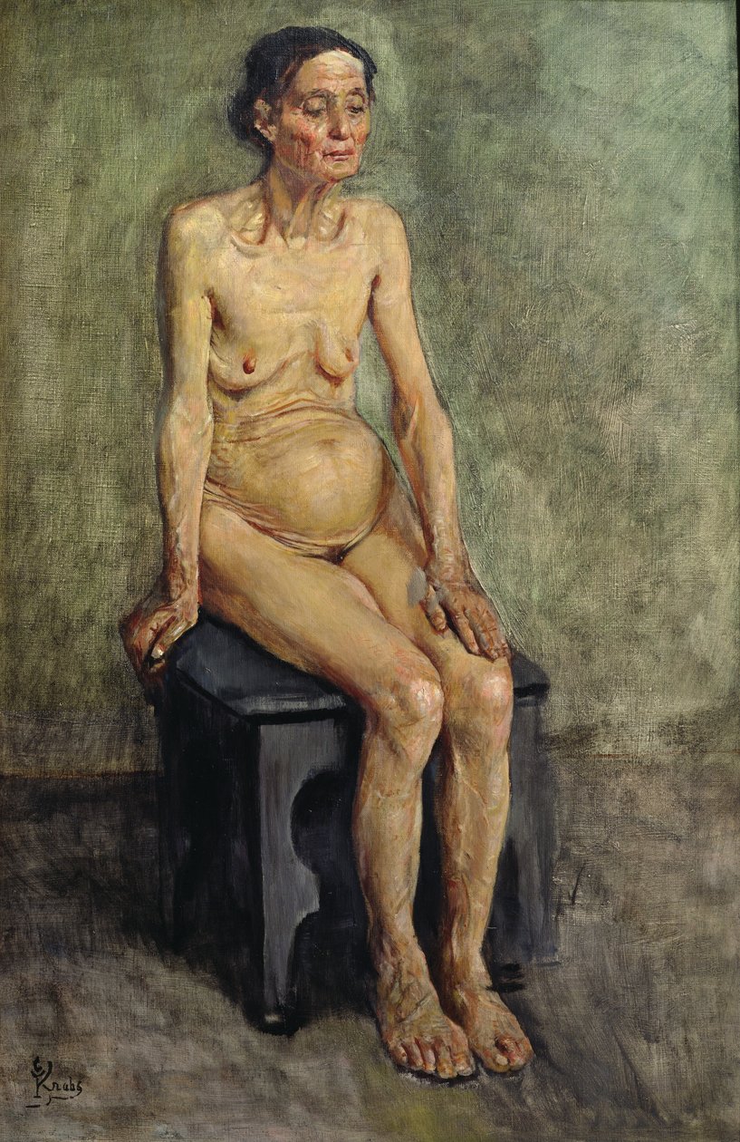 Oude Vrouw door Christian Krohg
