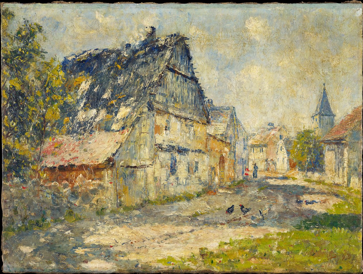 Village Street in Ehringsdorf bij Weimar door Christian Rohlfs