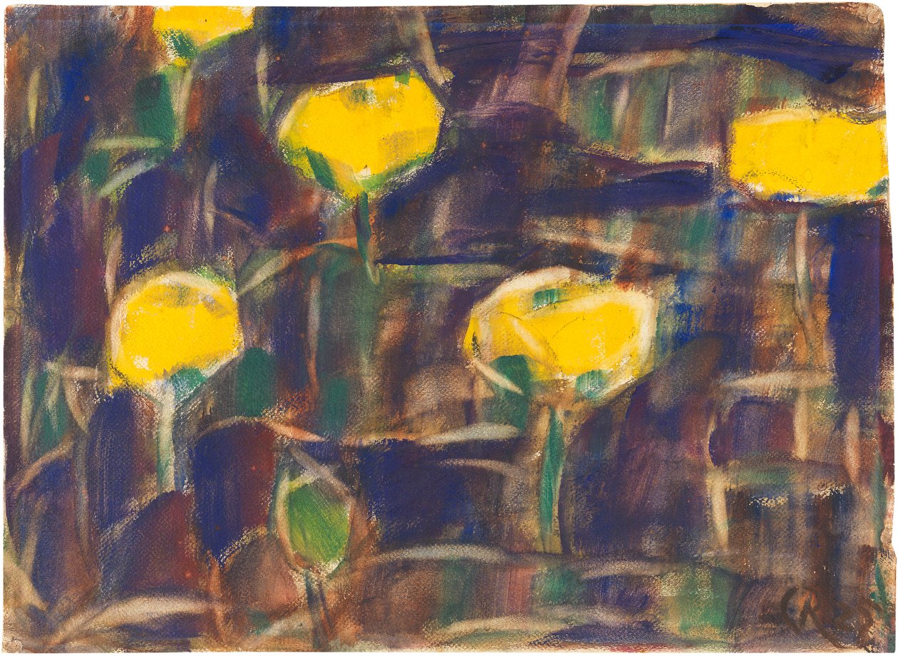 Waterlelies, 1925 door Christian Rohlfs