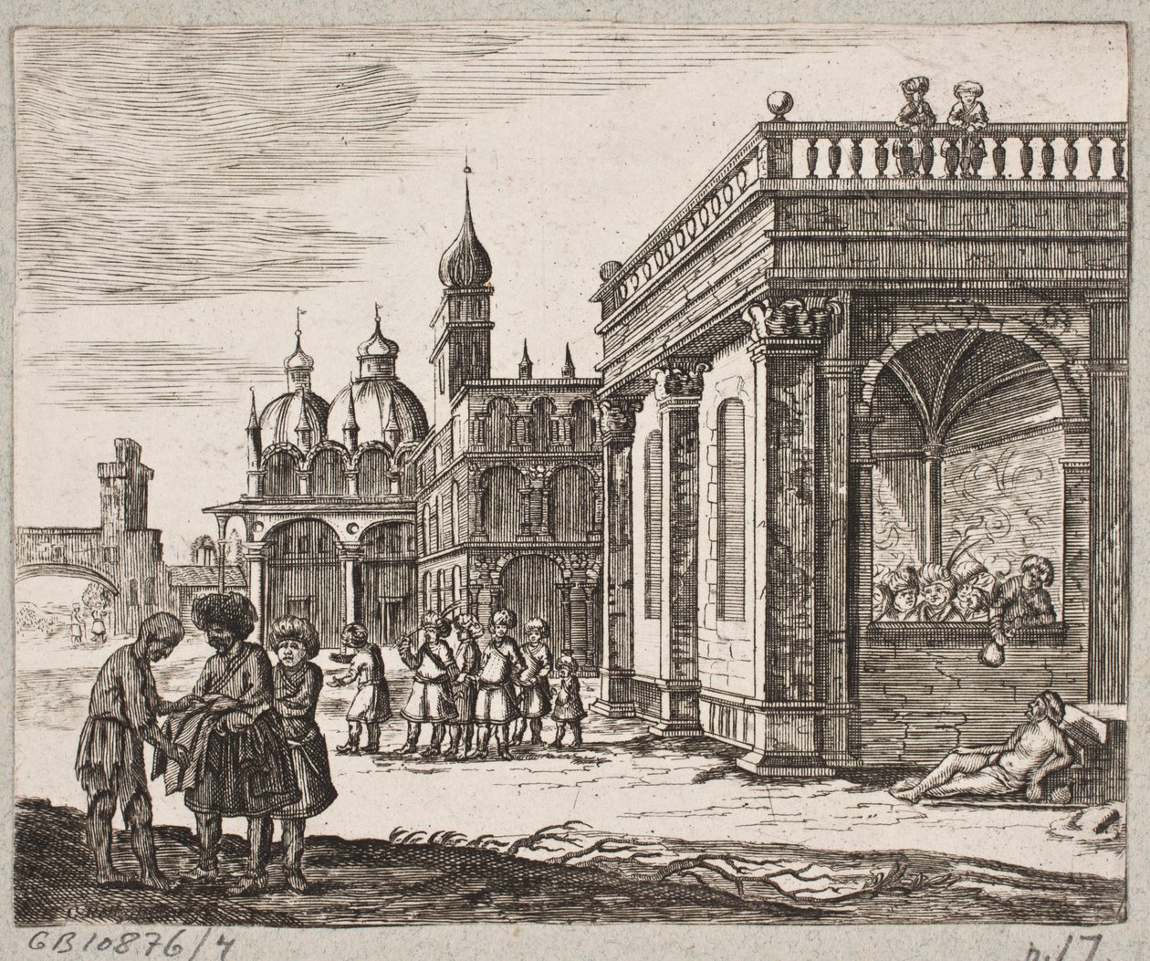 Illustratie voor Adam Olearius, "Persianischer Rosenthal von einem Sinnreichen Poeten Schich Saadi [...]", Schleswig 1660 door Christian Rothgiesser