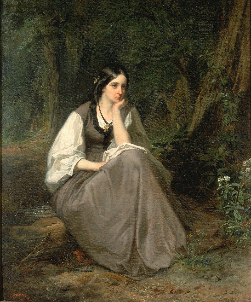 Evangeline door Christian Schussele