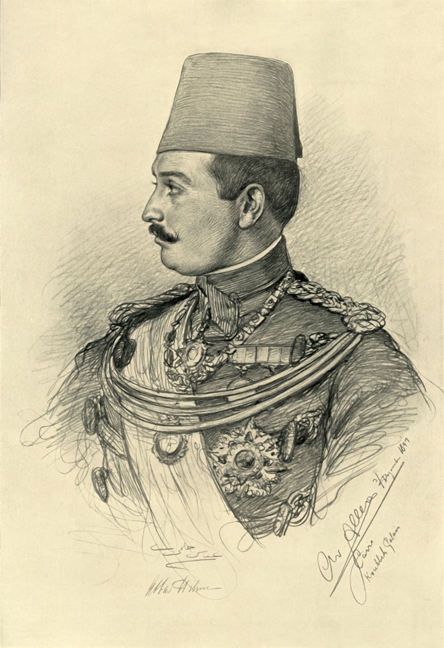 Abbas II Helmy Bey, Koubbeh Paleis, Caïro, Egypte, 1898 door Christian Wilhelm Allers
