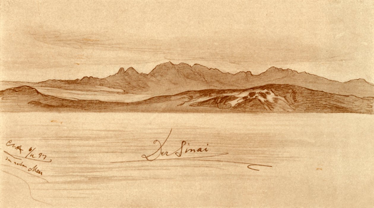 Sinaï, Egypte, 1898 door Christian Wilhelm Allers