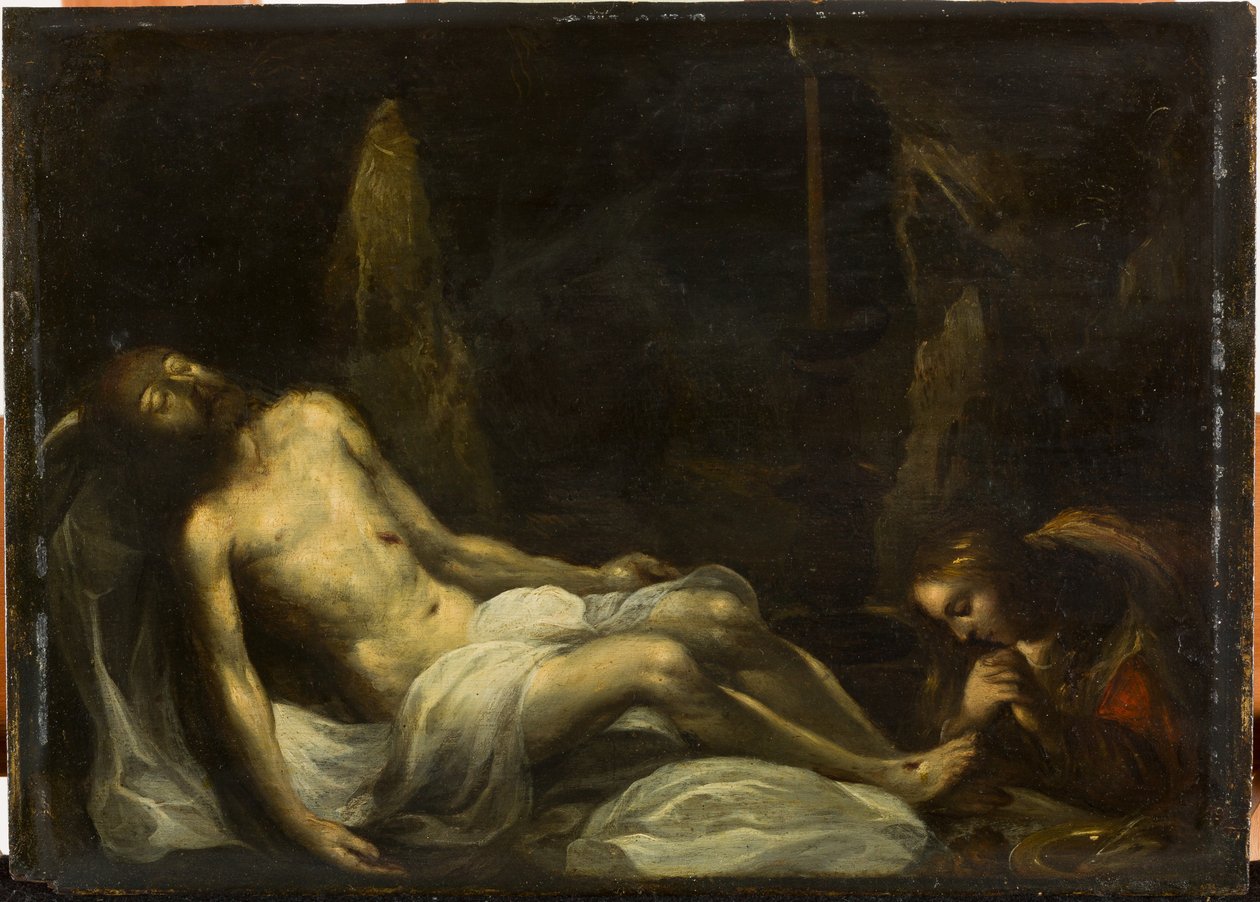 De doop van de eunuch door Christian Wilhelm Ernst Dietrich