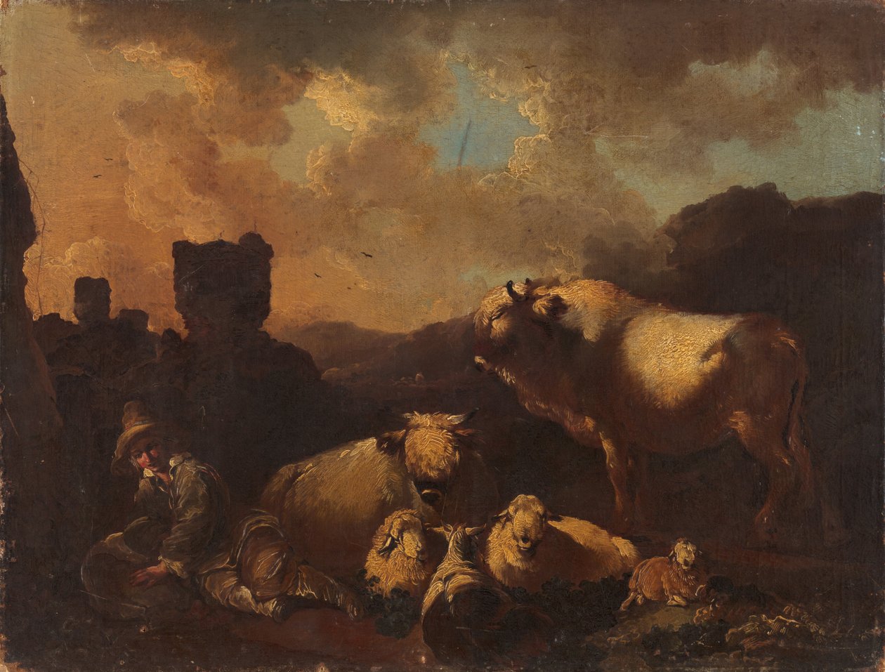 Nederlands verhaal (Herderin) door Christian Wilhelm Ernst Dietrich